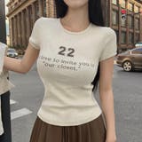 タイニー、リブレタリング半袖Tシャツ ts1417 | BEIDELLI | 詳細画像1