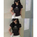 CHARCOAL | タイニー、リブレタリング半袖Tシャツ ts1417 | BEIDELLI