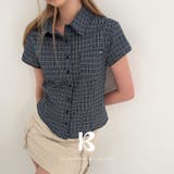 BLUE | トド 半袖チェックシャツ DS26069 | BEIDELLI