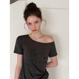 フォーカス オフショルグリッターTシャツ DS26129 | BEIDELLI | 詳細画像3