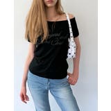 フォーカス オフショルグリッターTシャツ DS26129 | BEIDELLI | 詳細画像2