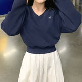 パステルVネッククロップドスウェット ts1263 | BEIDELLI | 詳細画像2 