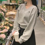 パステルVネッククロップドスウェット ts1263 | BEIDELLI | 詳細画像7 