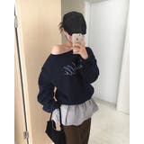 カリー、オフショルダーレタリングスウェット ts1437 | BEIDELLI | 詳細画像4 