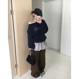 カリー、オフショルダーレタリングスウェット ts1437 | BEIDELLI | 詳細画像2 