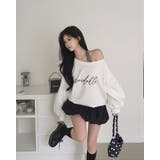 カリー、オフショルダーレタリングスウェット ts1437 | BEIDELLI | 詳細画像9 