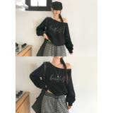 カリー、オフショルダーレタリングスウェット ts1437 | BEIDELLI | 詳細画像7 