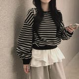 ヘイト、ストライプラウンドトレーナー ts1387 | BEIDELLI | 詳細画像7 