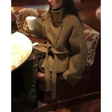 センターウエスト紐ウールショートコート | BEIDELLI | 詳細画像5