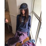 NAVY | ペーパーレタリング長袖 Tシャツ DS26058 | BEIDELLI