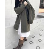 KHAKI | ブロン サファリハイネックハーフジャケット DS26293 | BEIDELLI