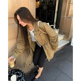 KHAKI | リエン ハイネックハーフジャケット GZ26396 | BEIDELLI
