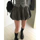 BLACK | ラント バルーンシルエットチェックスカート sk1161 | BEIDELLI