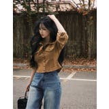 CAMEL | ナッツ、スエードピンタックセミクロップドブラウス bs1183 | BEIDELLI