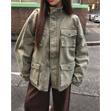KHAKI | ユーティリティ ポケットコットンミリタリージャケット DS26248 | BEIDELLI