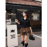 BLACK | ナッツ、スエードピンタックセミクロップドブラウス bs1183 | BEIDELLI
