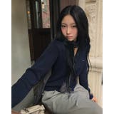 NAVY | ロディン クラシックVネックカーディガン DG26631 | BEIDELLI