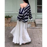 カミング、ストライプオフショルダーTシャツ ts1402 | BEIDELLI | 詳細画像5