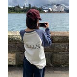 BLUE | テニ ラグラン配色長袖Tシャツ GZ26323 | BEIDELLI