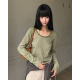ウィドゥン ストライプUネック長袖Tシャツ DS26237 | BEIDELLI | 詳細画像6