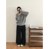 GRAY | ワイ、カラーネックルーズシルエットニット nt1302 | BEIDELLI