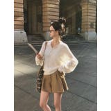 WHITE | ワイ、カラーネックルーズシルエットニット nt1302 | BEIDELLI