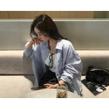 アロ、ストライプオーバーフィットシャツ bs1190 | BEIDELLI | 詳細画像3 