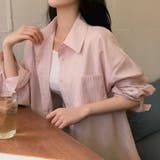 アロ、ストライプオーバーフィットシャツ bs1190 | BEIDELLI | 詳細画像6 