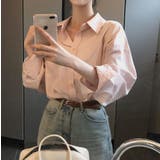 アロ、ストライプオーバーフィットシャツ bs1190 | BEIDELLI | 詳細画像9 