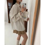 アロ、ストライプオーバーフィットシャツ bs1190 | BEIDELLI | 詳細画像12 