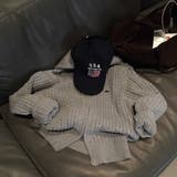 ペンダント付き、ケーブルニットジップアップ jp1177 | BEIDELLI | 詳細画像5 