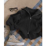 ペンダント付き、ケーブルニットジップアップ jp1177 | BEIDELLI | 詳細画像9 