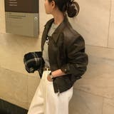 リニューアルver、ムースブルゾンレザージャケット jk1141 | BEIDELLI | 詳細画像3