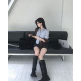 メガ ストライプレイヤードスカートパンツ sk1160 | BEIDELLI | 詳細画像5 