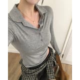 ペッパー カラー付きロングスリーブTシャツ ts1408 | BEIDELLI | 詳細画像6 