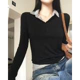 ペッパー カラー付きロングスリーブTシャツ ts1408 | BEIDELLI | 詳細画像3 