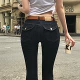 ペア、バックポケットフレアデニムパンツ pt1450 | BEIDELLI | 詳細画像2 