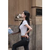 ペア、バックポケットフレアデニムパンツ pt1450 | BEIDELLI | 詳細画像5 