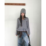 ウーブ、ボーダーフリル長袖Tシャツ ts1436 | BEIDELLI | 詳細画像9 