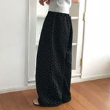 ドット、ピンタックワイドパンツ pt1466 | BEIDELLI | 詳細画像9 