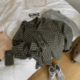 カジュアルオーバーフィットチェックシャツ bs1161 | BEIDELLI | 詳細画像6 