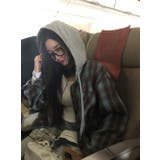 フード付き、ルーズフィットチェックシャツ bs1188 | BEIDELLI | 詳細画像3 