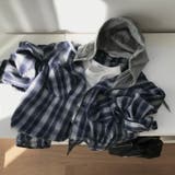 フード付き、ルーズフィットチェックシャツ bs1188 | BEIDELLI | 詳細画像9 