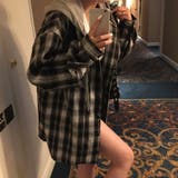 フード付き、ルーズフィットチェックシャツ bs1188 | BEIDELLI | 詳細画像11 