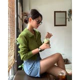 ビビッド、カラーネックリブニットカーディガン cd1245 | BEIDELLI | 詳細画像5