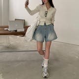 ビビッド、カラーネックリブニットカーディガン cd1245 | BEIDELLI | 詳細画像7