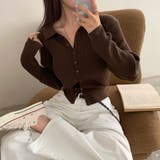 ビビッド、カラーネックリブニットカーディガン cd1245 | BEIDELLI | 詳細画像17