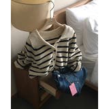 エル、ストライプニットカーディガン cd1259 | BEIDELLI | 詳細画像2 