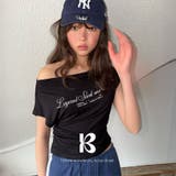 ブラック | エレン オフショルダーTシャツ ts1497 | BEIDELLI