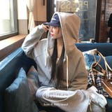 グレー | モブニング、配色ツーウェイジップアップパーカー jp1179 | BEIDELLI